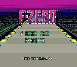 F-Zero – Title screen