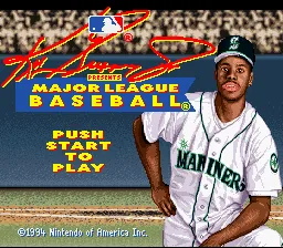 Ken Griffey Jr. Presents Major League Baseball – Titelbildschirm