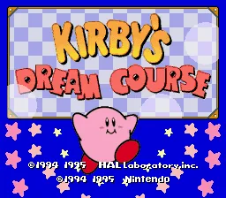 Kirby's Dream Course – Titelbildschirm