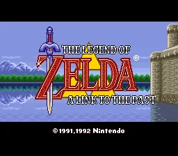The Legend of Zelda: A Link to the Past – Title screen