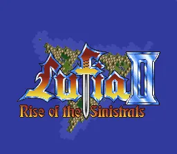 Lufia II: Rise of the Sinistrals – Titulní obrazovka