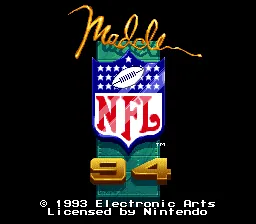 Madden NFL '94 – Écran-titre