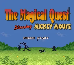 The Magical Quest Starring Mickey Mouse – Titulní obrazovka