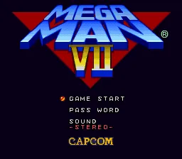 Mega Man 7 – Titulní obrazovka