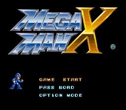 Mega Man X – Titulní obrazovka