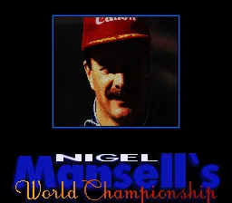 Nigel Mansell's World Championship Racing – Titulní obrazovka