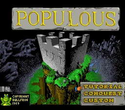 Populous – Title screen