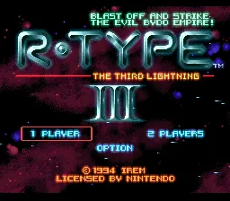 R-Type III: The Third Lightning – Titelbildschirm