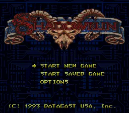 Shadowrun – Title screen