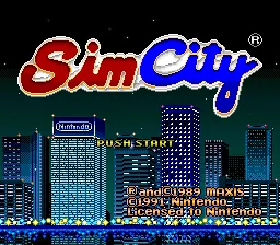 SimCity – Titulní obrazovka