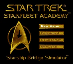 Star Trek: Starfleet Academy – Starship Bridge Simulator – Titulní obrazovka