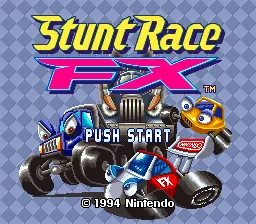 Stunt Race FX – Title screen