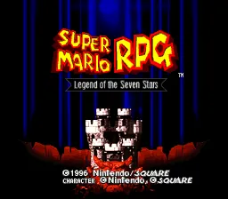 Super Mario RPG – Title screen