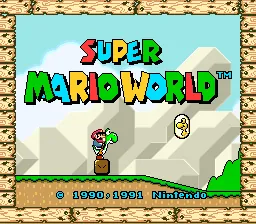 Super Mario World – Title screen