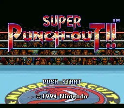 Super Punch-Out!! – Titulní obrazovka
