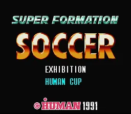 Super Soccer – Title screen