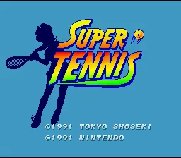 Super Tennis – Titulní obrazovka