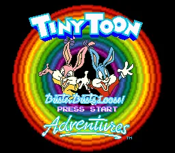 Tiny Toon Adventures: Buster Busts Loose – Titulní obrazovka