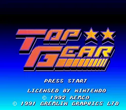 Top Gear – Titulní obrazovka
