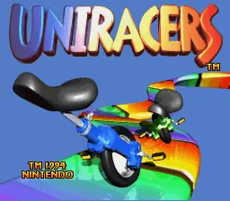 Uniracers – Titelbildschirm