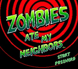 Zombies Ate My Neighbors – Titelbildschirm