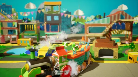 Yoshi's Crafted World – In-game