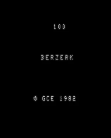 Berzerk – Titulní obrazovka