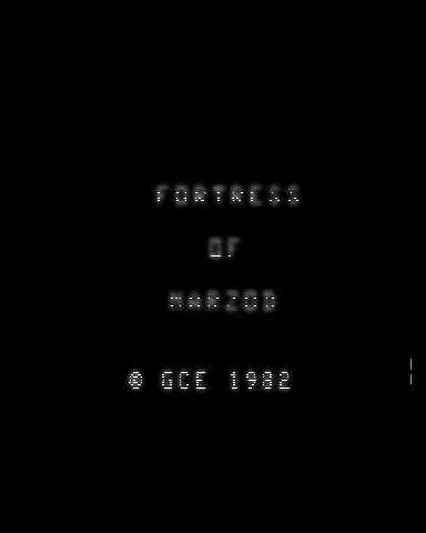 Fortress of Narzod – Title screen