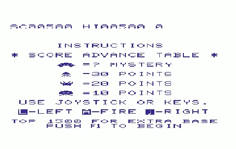 Avenger – Title screen