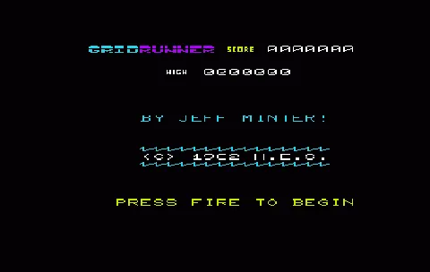 Gridrunner – Titelbildschirm