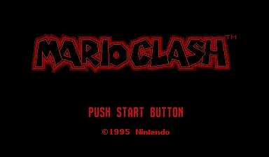 Mario Clash – Title screen