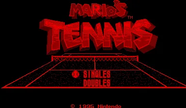 Mario's Tennis – Écran-titre