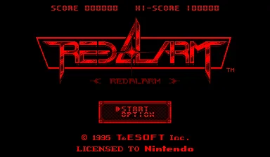 Red Alarm – Title screen