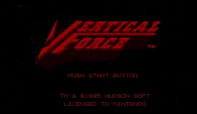 Vertical Force – Title screen