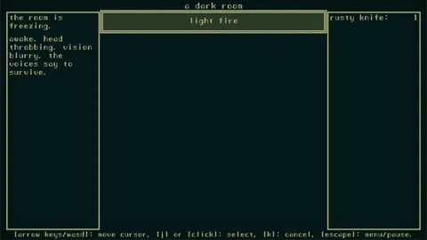 A Dark Room – In-game