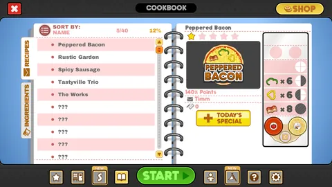 Papa's Pizzeria – En jeu