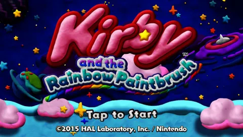 Kirby and the Rainbow Curse – Titelbildschirm
