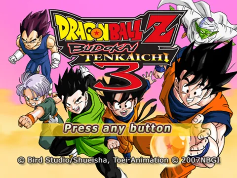 Dragon Ball Z: Budokai Tenkaichi 3 – Titelbildschirm