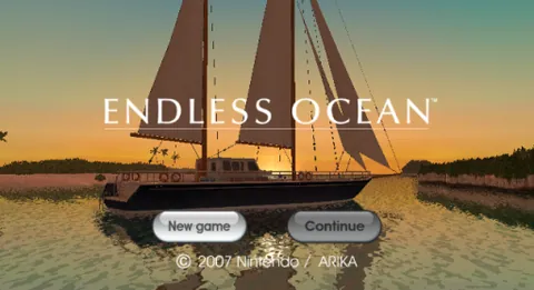 Endless Ocean – Titulní obrazovka