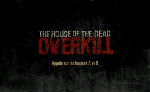The House of the Dead: Overkill – Titulní obrazovka