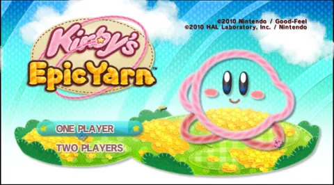 Kirby's Epic Yarn – Titelbildschirm