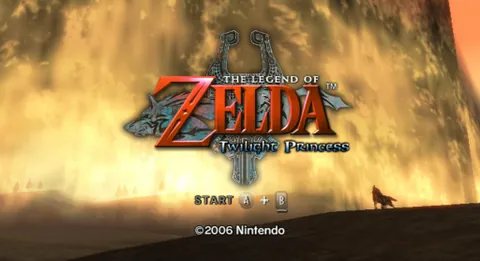 The Legend of Zelda: Twilight Princess – Titelbildschirm