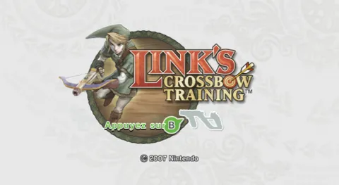 Link's Crossbow Training – Title screen