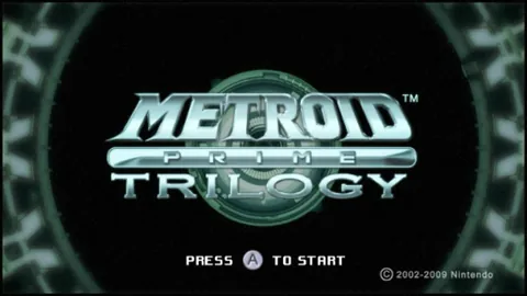 Metroid Prime Trilogy – Titulní obrazovka