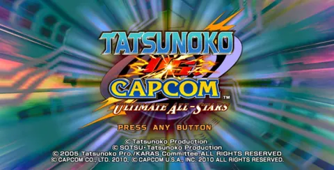 Tatsunoko vs. Capcom: Ultimate All-Stars – Title screen