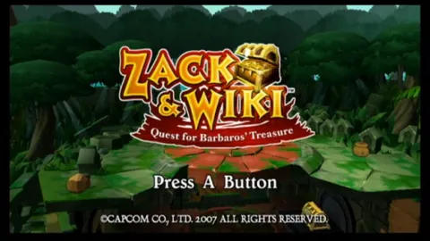 Zack & Wiki: Quest for Barbaros' Treasure – Title screen