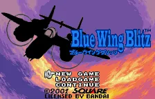 Blue Wing Blitz – Titulní obrazovka