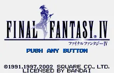 Final Fantasy IV – Titelbildschirm
