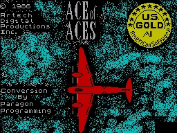 Ace of Aces – Title screen
