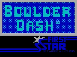 Boulder Dash – Title screen